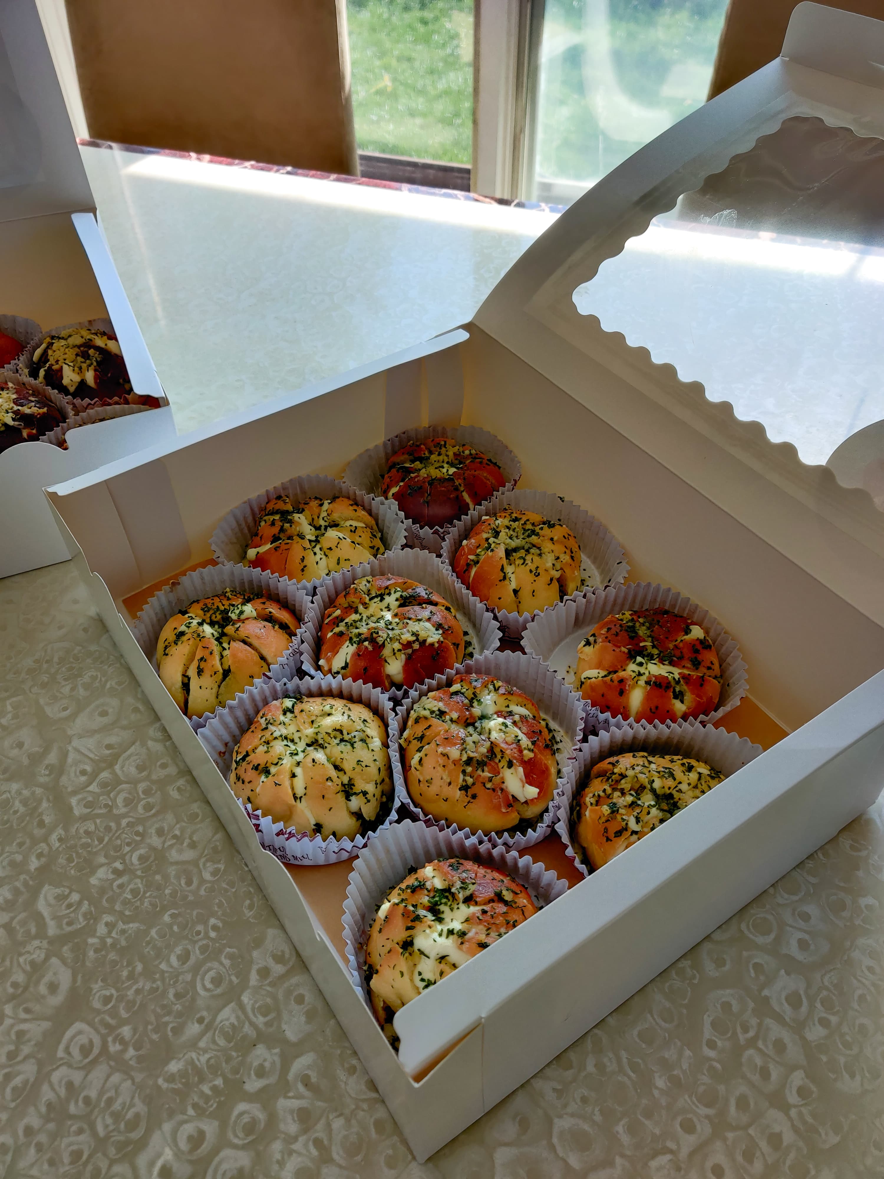 Korean Cream Cheese Garlic Bread